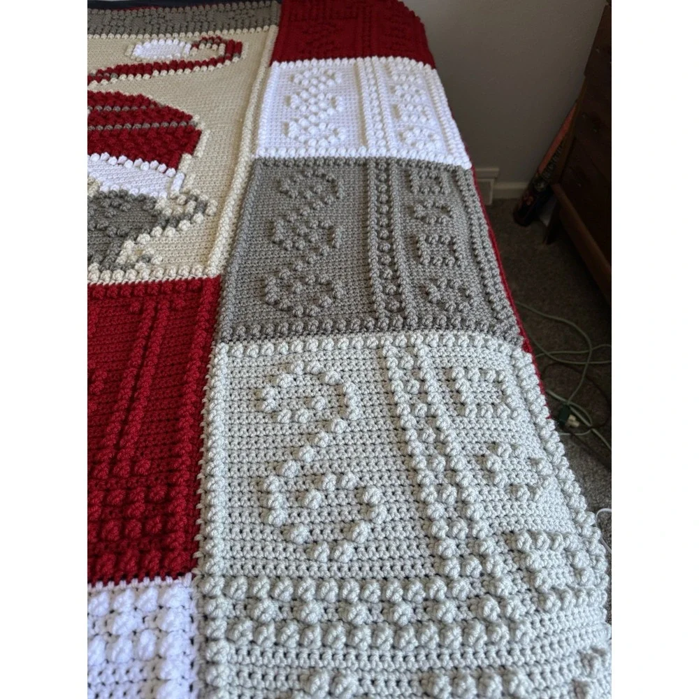 Crocheted Gnome Blanket Throw Afghan